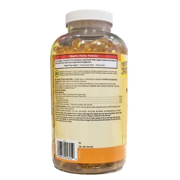 قرص فیش اویل ترکیبی کرکلند 1000mg 400 عدد - تصویر 2