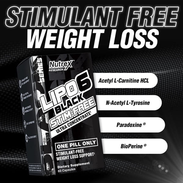چربی سوز لیپو سیکس بلک استیم فری Nutrex LIPO-6 BLACK STIM-FREE - تصویر 2
