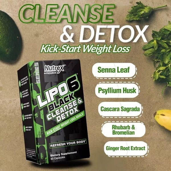 چربی سوزلیپوسیکس کلین ناترکس Nutrex LIPO-6 CLEANSE & DETOX - تصویر 3